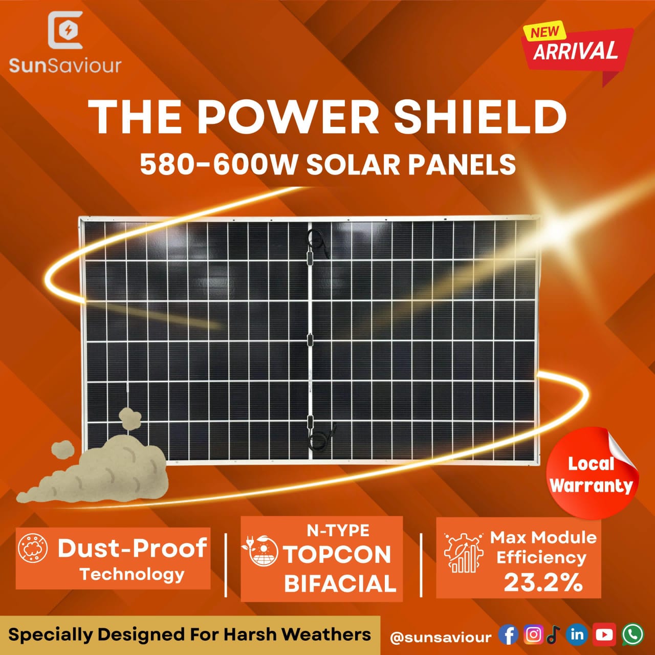 SunSaviour Panel 585W - Best Price in Peshawar